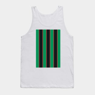 Villa Retro 1993 - 95 Green Black and Red Striped Tank Top